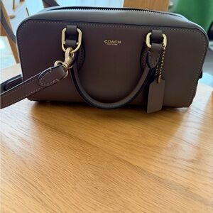 Coach Bowery Satchel Crossbody 22 - Dark Stone (Excellent)